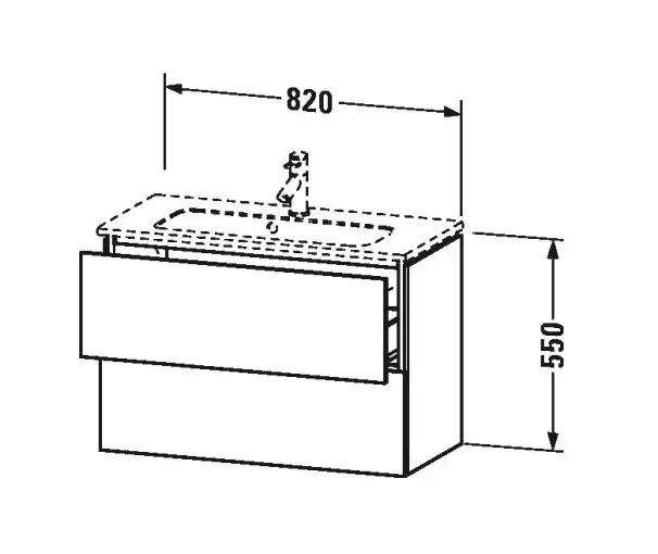 Duravit - L-Cube - Mosdószekrény - LC625702222 – 2. kép