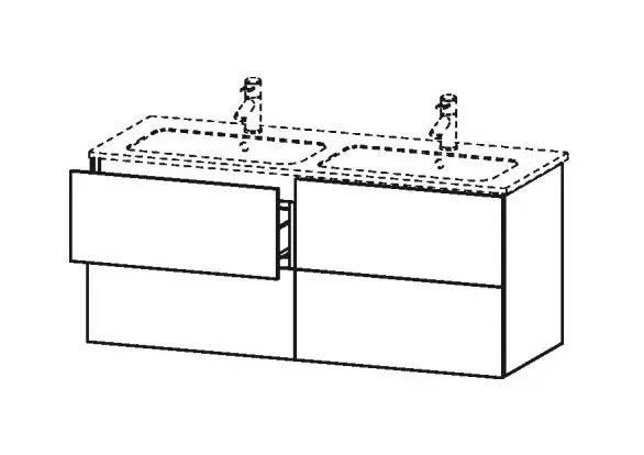 Duravit - L-Cube - Mosdószekrény - LC625902222 – 2. kép