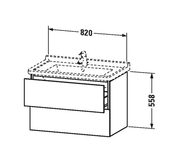 Duravit - L-Cube - Mosdószekrény - LC626502222 – 2. kép