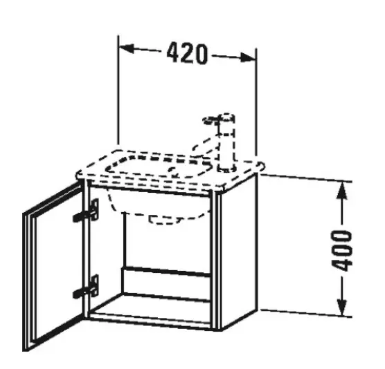 Duravit - L-Cube - Mosdószekrény - LC6272L1818 – 2. kép