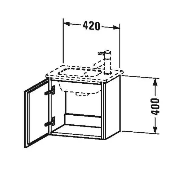 Duravit - L-Cube - Mosdószekrény - LC6272R2222 – 2. kép