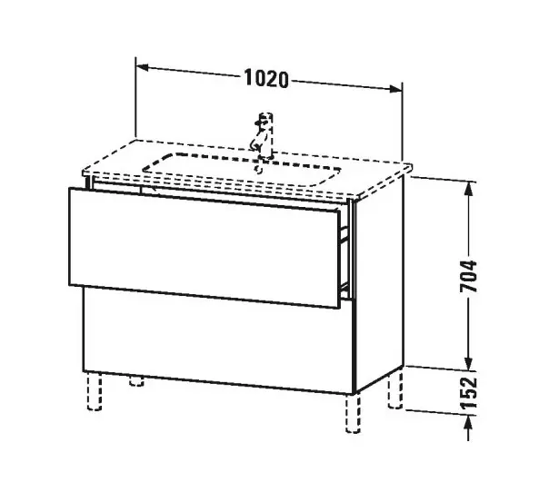 Duravit - L-Cube - Mosdószekrény - LC662702222 – 2. kép