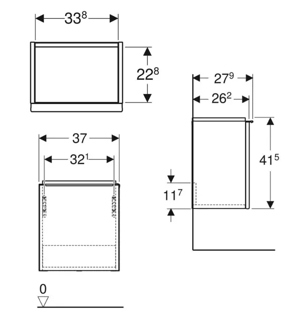 Geberit - iCon - Mosdószekrény - 502.300.01.2 – 2. kép