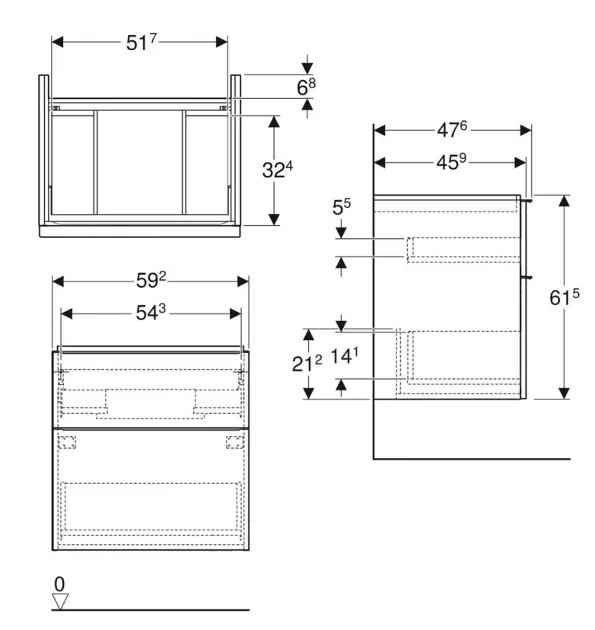 Geberit - iCon - Mosdószekrény - 502.303.01.2 – 2. kép