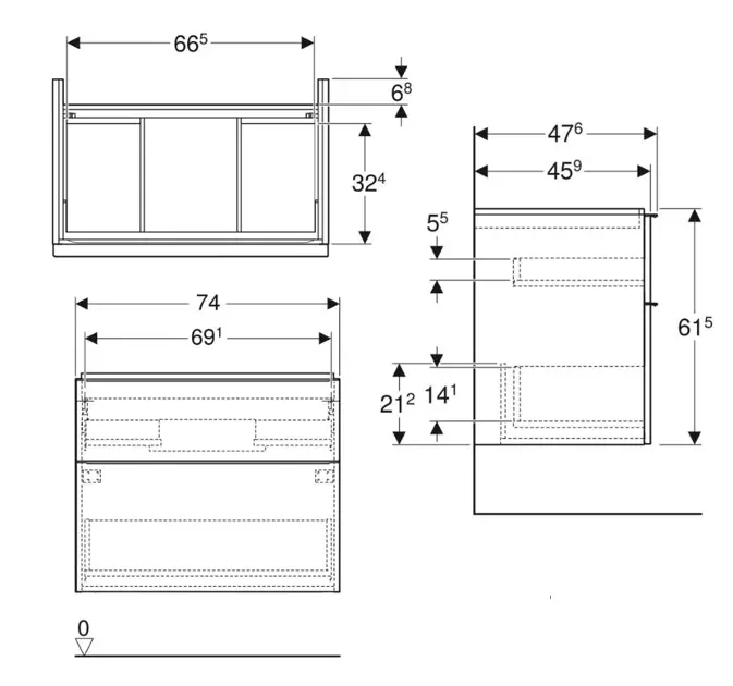 Geberit - iCon - Mosdószekrény - 502.304.01.2 – 2. kép