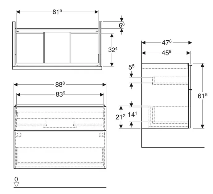 Geberit - iCon - Mosdószekrény - 502.305.01.2 – 2. kép