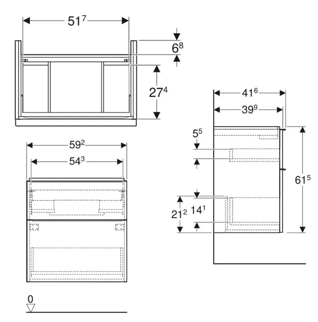 Geberit - iCon - Mosdószekrény - 502.307.01.2 – 2. kép
