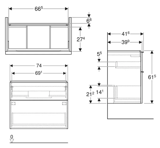 Geberit - iCon - Mosdószekrény - 502.308.01.2 – 2. kép