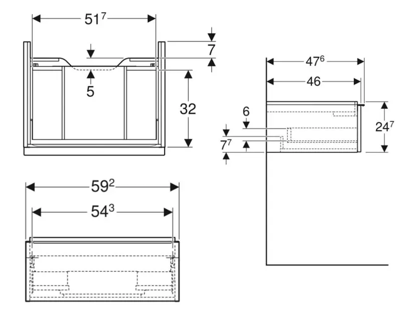Geberit - iCon - Mosdószekrény - 502.310.01.2 – 2. kép