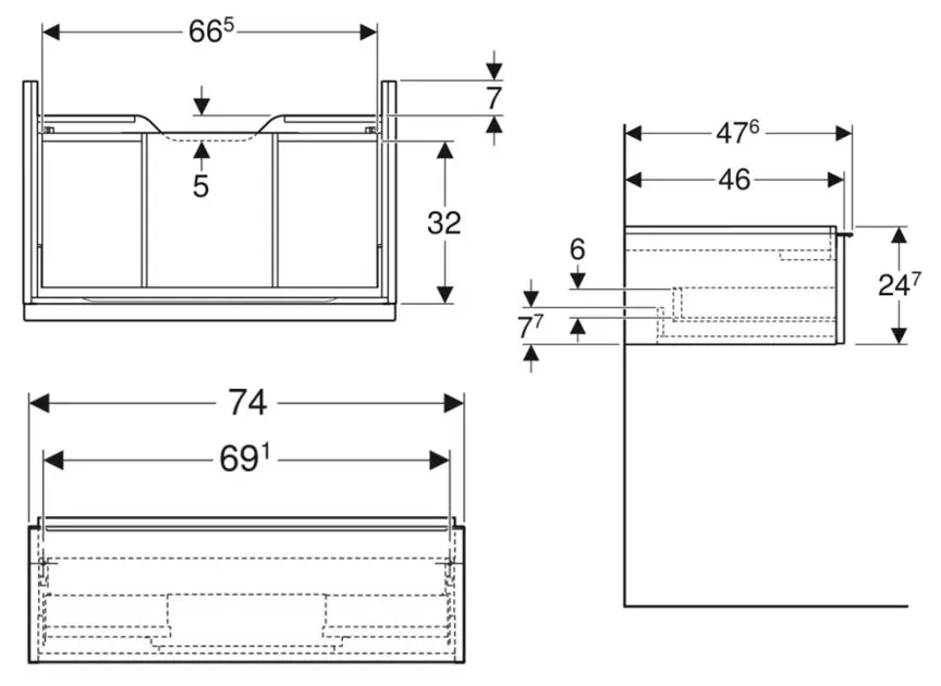 Geberit - iCon - Mosdószekrény - 502.311.01.2 – 2. kép