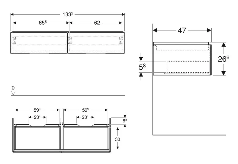 Geberit - ONE - Mosdószekrény - 505.076.00.1 – 2. kép