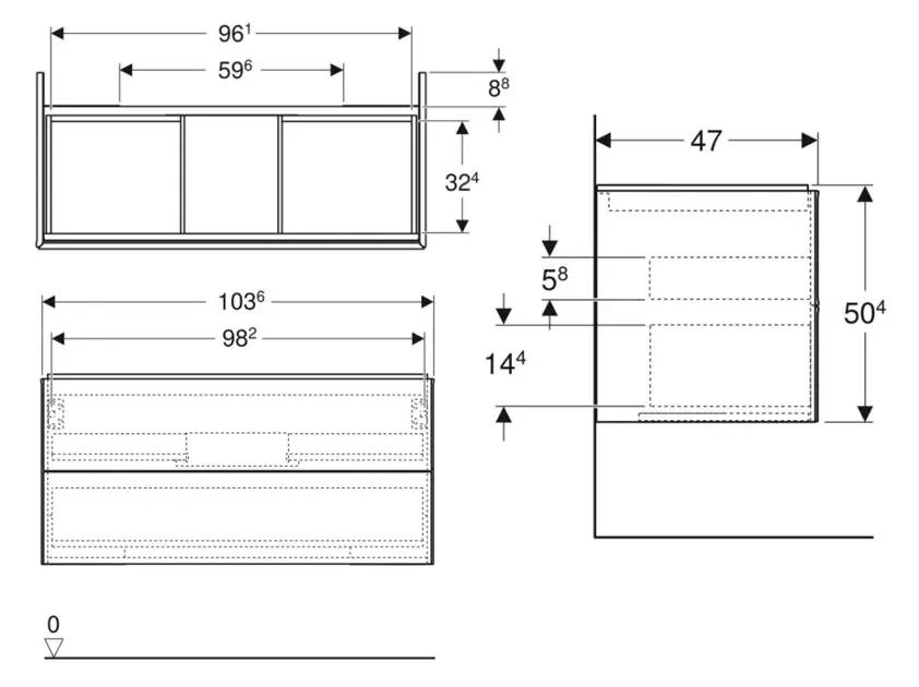 Geberit - ONE - Mosdószekrény - 505.264.00.1 – 2. kép