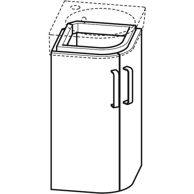 Geberit - Selnova Compact - Mosdószekrény - 501.483.00.1 – 3. kép