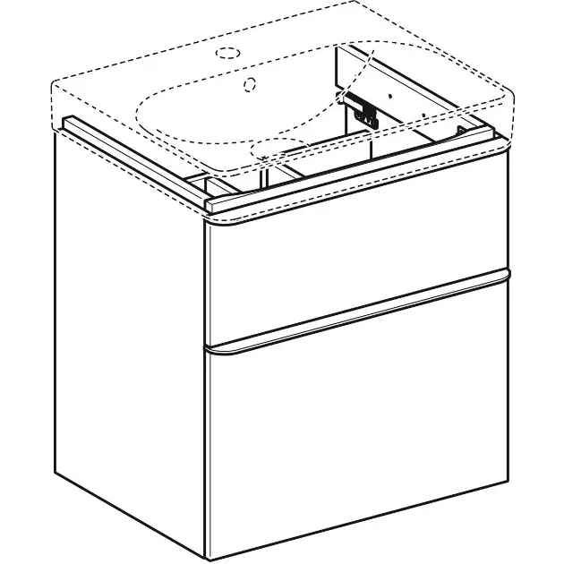 Geberit - Smyle Square - Mosdószekrény - 500.352.JR.1 – 3. kép
