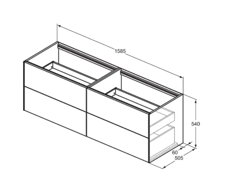 Ideal Standard - Conca - Mosdószekrény - T3990Y1 – 2. kép