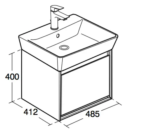 Ideal Standard - Connect Air - Mosdószekrény - E0844KN – 2. kép
