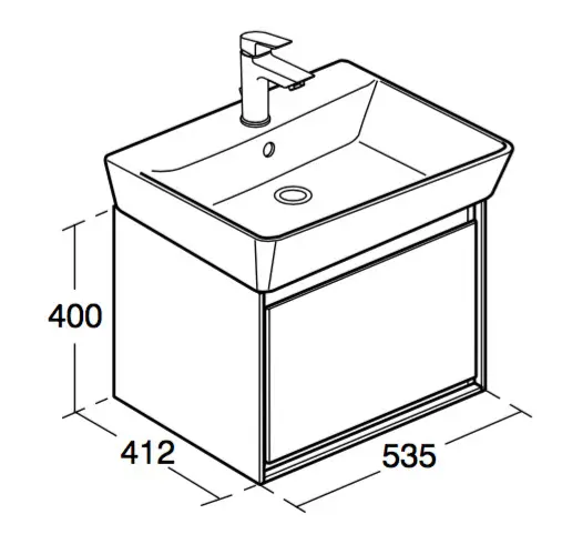 Ideal Standard - Connect Air - Mosdószekrény - E0846VY – 2. kép