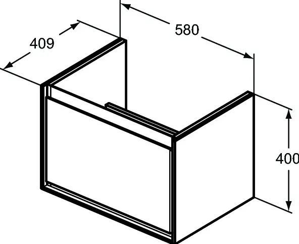 Ideal Standard - Connect Air - Mosdószekrény - E0847EQ – 2. kép