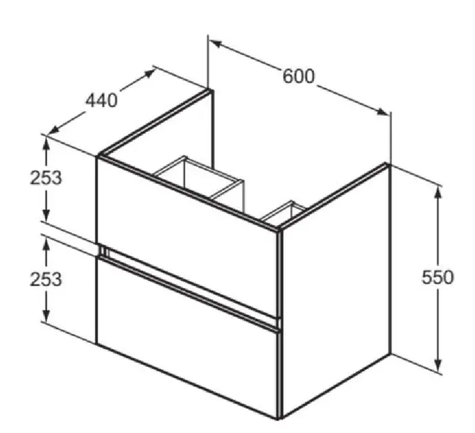 Ideal Standard - Eurovit+ - Mosdószekrény - R0259TI – 2. kép