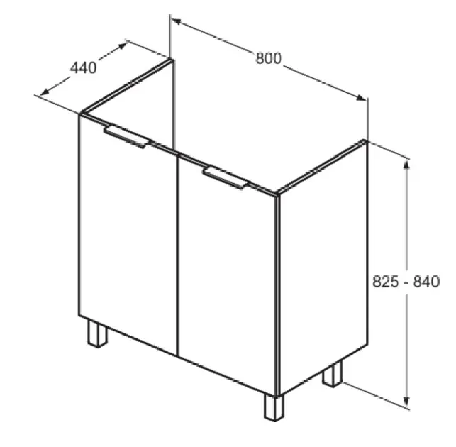 Ideal Standard - Eurovit+ - Mosdószekrény - R0262Y8 – 2. kép