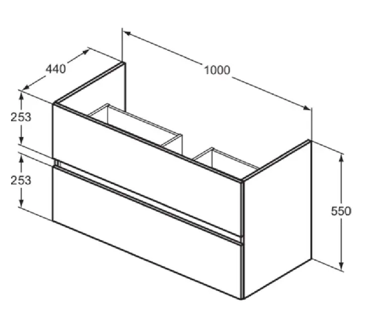 Ideal Standard - Eurovit+ - Mosdószekrény - R0265Y8 – 2. kép