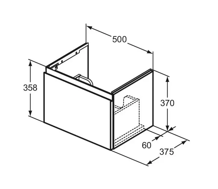 Ideal Standard - Finesse - Mosdószekrény - E3375Y1 – 2. kép