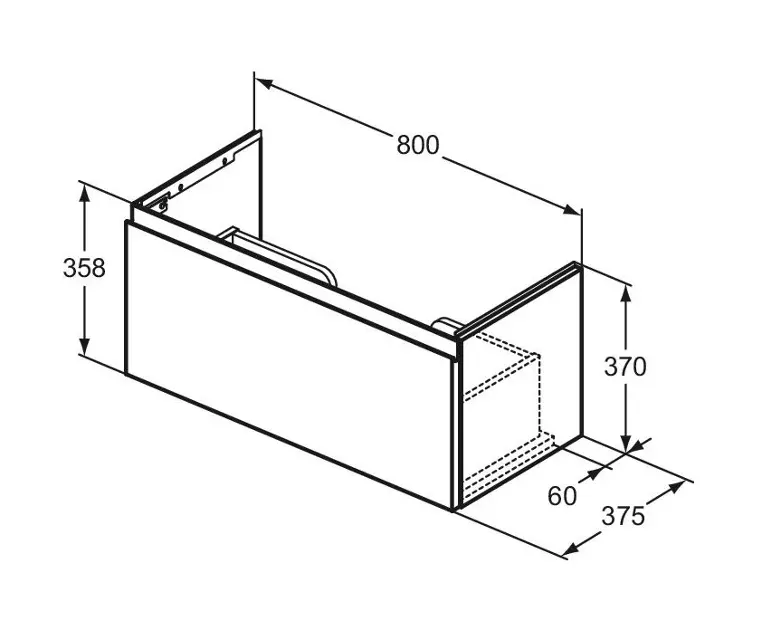 Ideal Standard - Finesse - Mosdószekrény - E3377UP – 2. kép