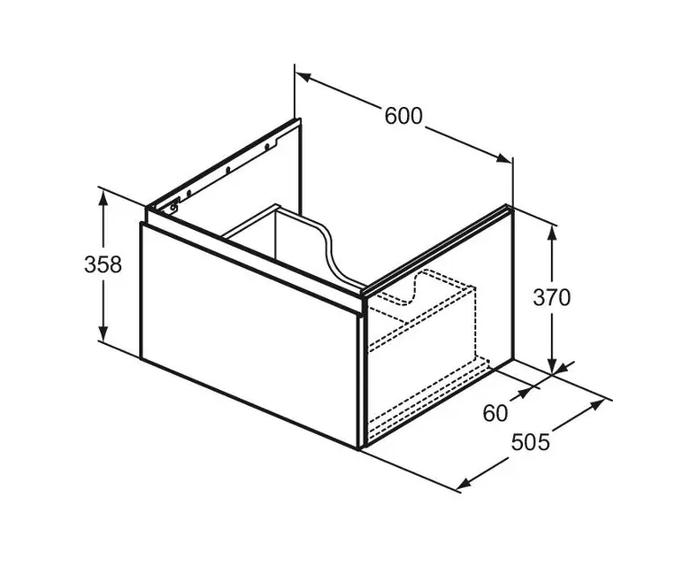 Ideal Standard - Finesse - Mosdószekrény - E3391US – 2. kép