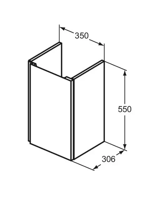 Ideal Standard - Finesse - Mosdószekrény - E3403UR – 2. kép
