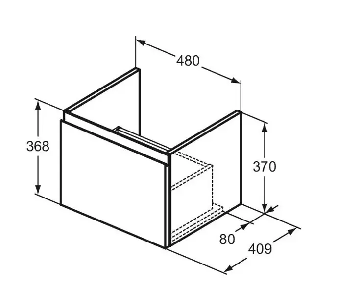 Ideal Standard - Finesse - Mosdószekrény - E3406UP – 2. kép