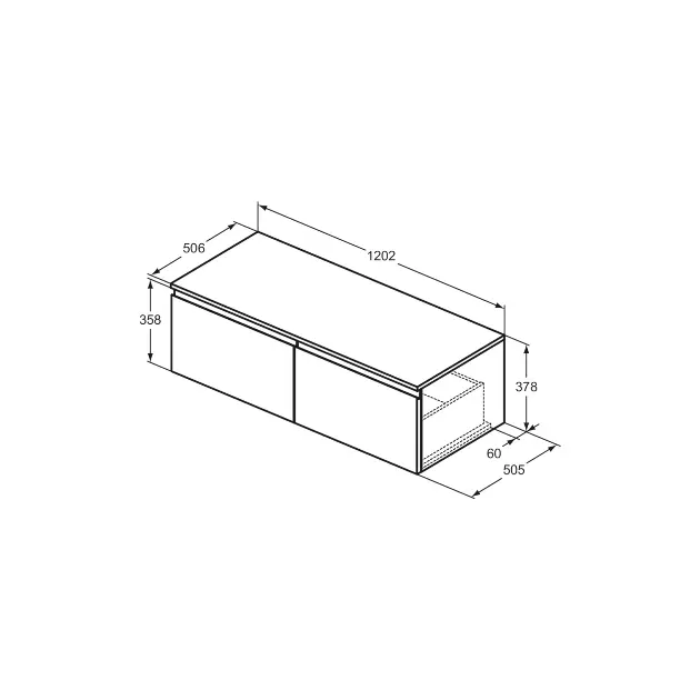 Ideal Standard - Finesse - Mosdószekrény - E3436Y2 – 2. kép