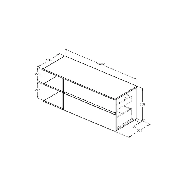 Ideal Standard - Finesse - Mosdószekrény - E3439UP – 2. kép
