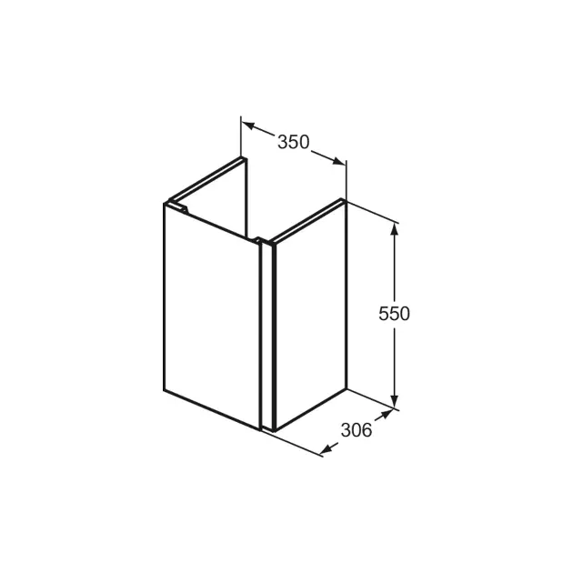 Ideal Standard - Finesse - Mosdószekrény - E3449UQ – 2. kép