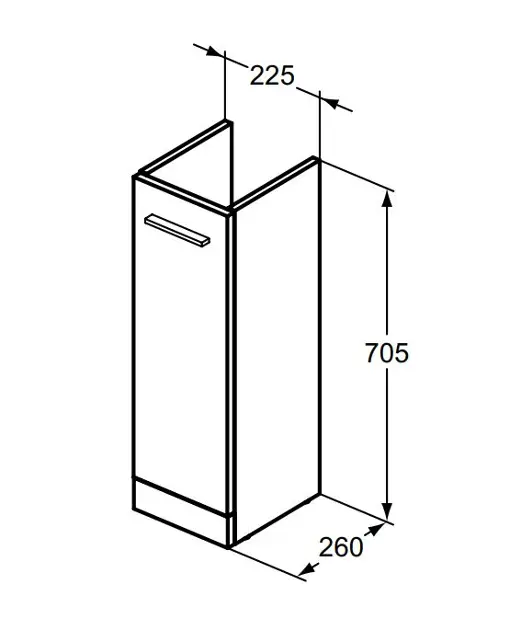 Ideal Standard - i.Life A - Mosdószekrény - T5266DU – 2. kép