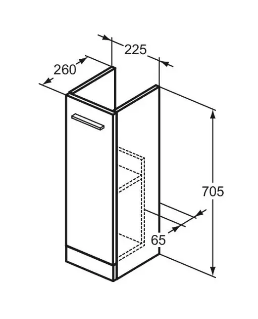 Ideal Standard - i.Life A - Mosdószekrény - T5266NG – 2. kép