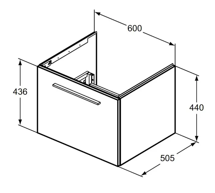 Ideal Standard - i.Life B - Mosdószekrény - T5269DU – 2. kép