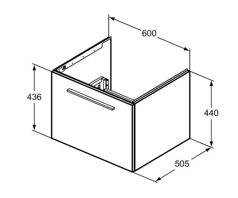 Ideal Standard - i.Life B - Mosdószekrény - T5269NG – 2. kép