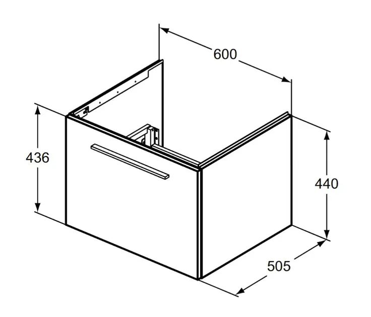 Ideal Standard - i.Life B - Mosdószekrény - T5269NX – 2. kép