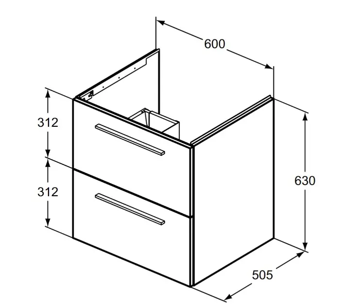 Ideal Standard - i.Life B - Mosdószekrény - T5270DU – 2. kép