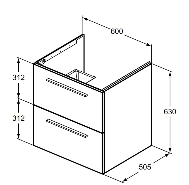 Ideal Standard - i.Life B - Mosdószekrény - T5270NG – 2. kép