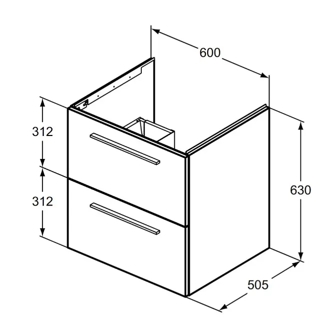 Ideal Standard - i.Life B - Mosdószekrény - T5270NX – 2. kép
