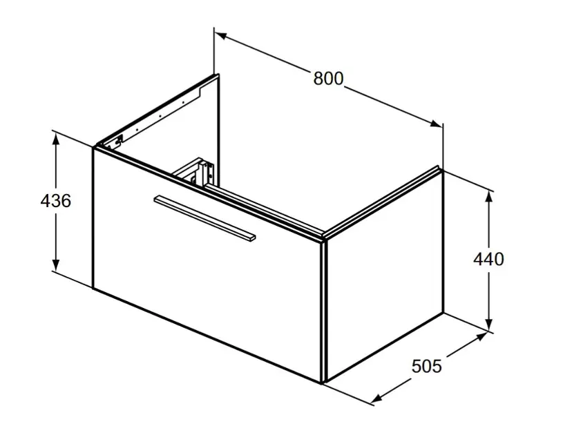 Ideal Standard - i.Life B - Mosdószekrény - T5271DU – 2. kép