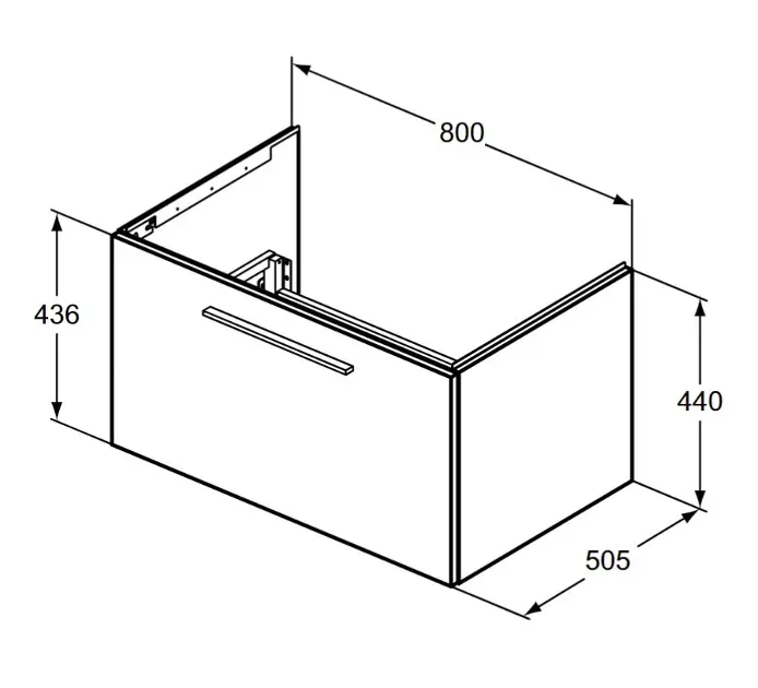 Ideal Standard - i.Life B - Mosdószekrény - T5271NG – 2. kép