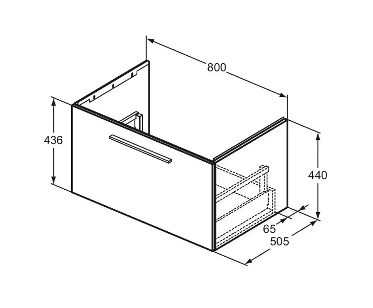 Ideal Standard - i.Life B - Mosdószekrény - T5271NW – 2. kép