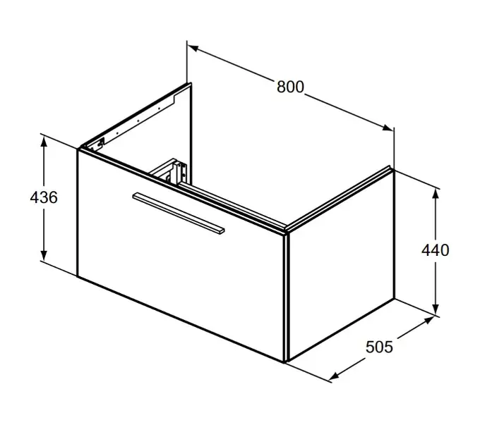 Ideal Standard - i.Life B - Mosdószekrény - T5271NX – 2. kép