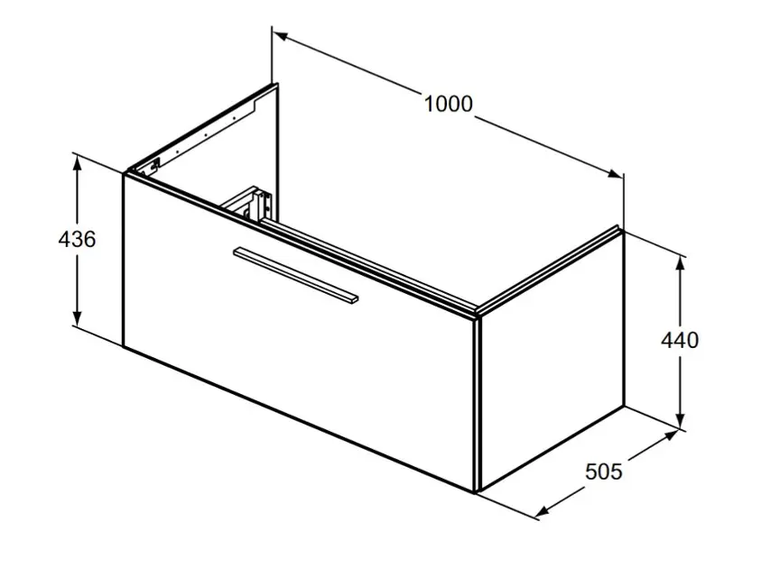 Ideal Standard - i.Life B - Mosdószekrény - T5275DU – 2. kép