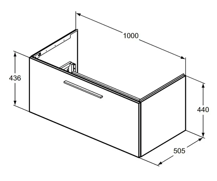 Ideal Standard - i.Life B - Mosdószekrény - T5275NG – 2. kép