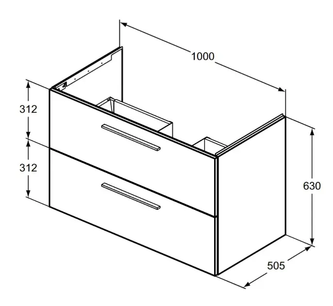 Ideal Standard - i.Life B - Mosdószekrény - T5276DU – 2. kép