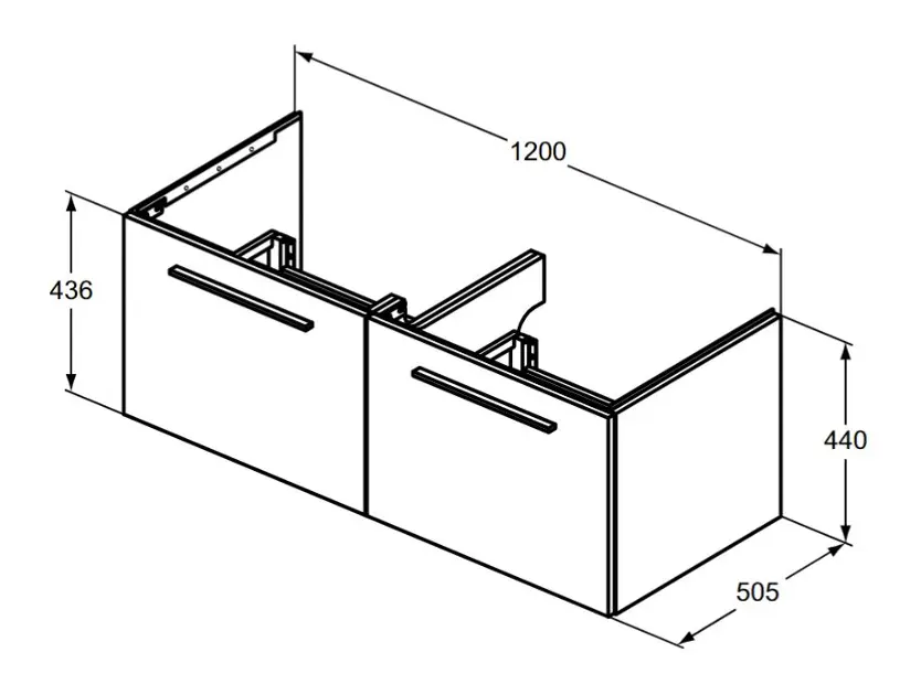 Ideal Standard - i.Life B - Mosdószekrény - T5277DU – 2. kép