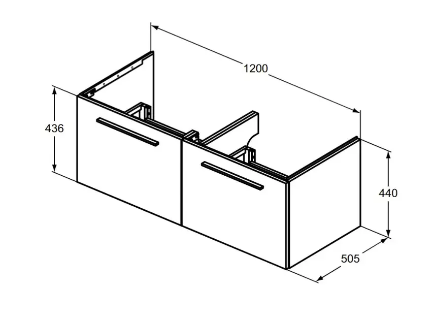 Ideal Standard - i.Life B - Mosdószekrény - T5277NG – 2. kép